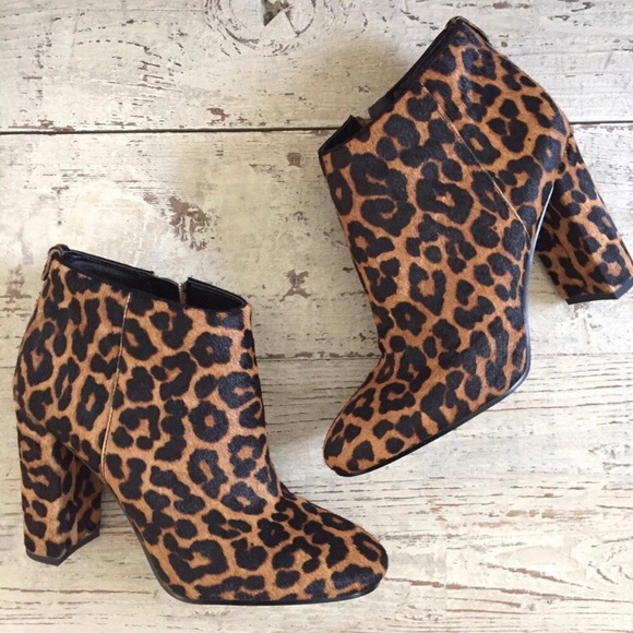 sam edelman animal print booties